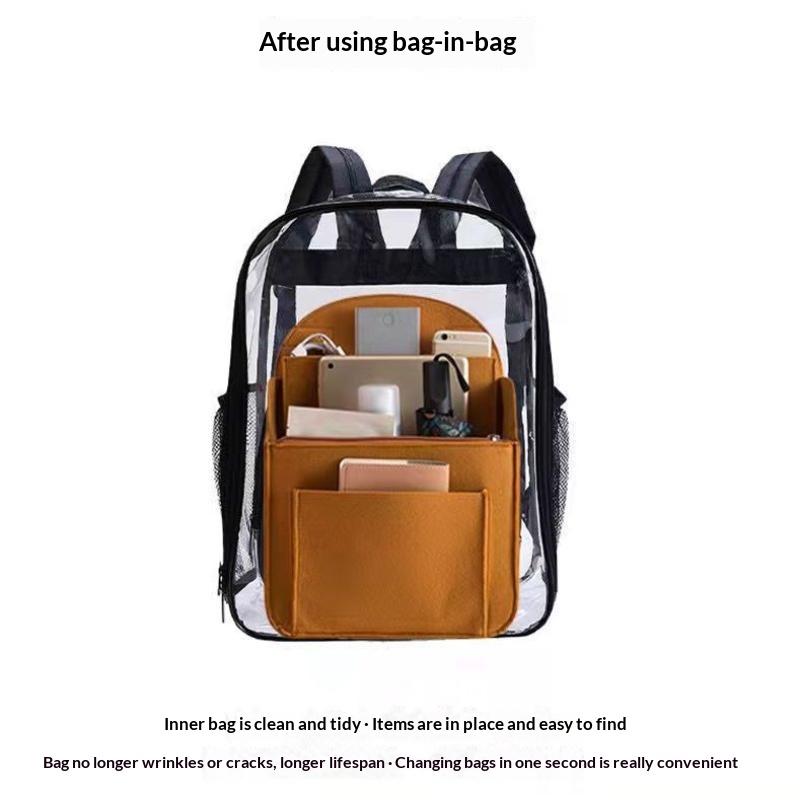 กระเป๋าจัดระเบียบแบบสักหลาดสำห - Backpack Insert Organizer บทวิจารณ์และราคา