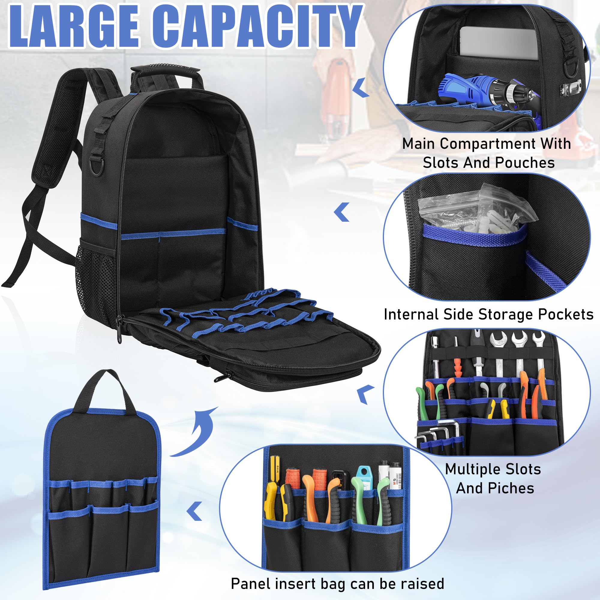 กระเป๋าเป้ใส่อุปกรณ์แบบทนทานพร - Backpack Insert Organizer บทวิจารณ์และราคา