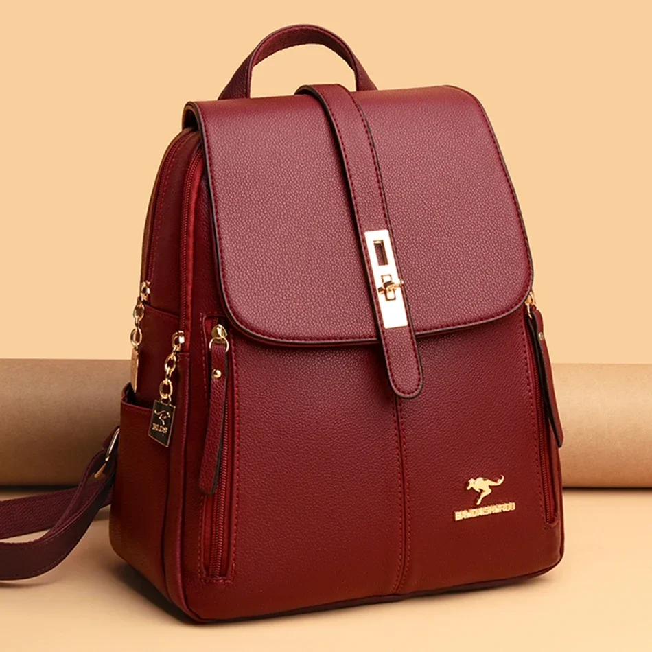 กระเป๋าเป้สะพายหลังหนังผู้หญิง - Leather Backpack Vintage บทวิจารณ์และราคา