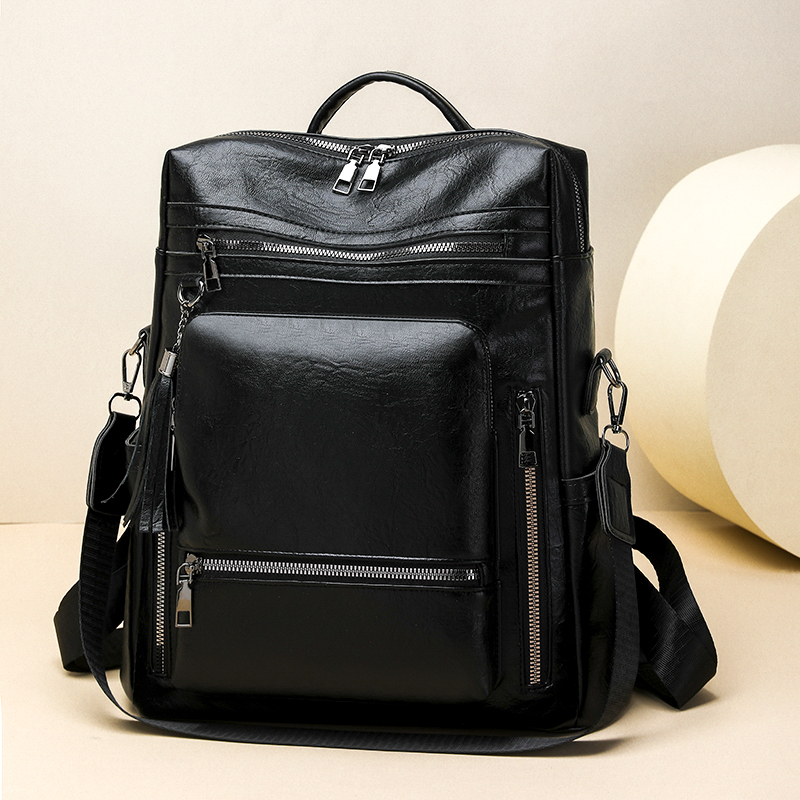 กระเป๋าเป้หนังวินเทจลายหนัง ชุ - Leather Backpack Vintage บทวิจารณ์และราคา